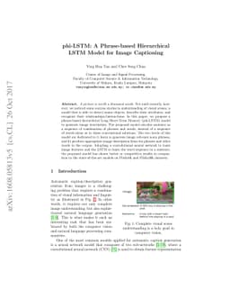 phi-LSTM: A Phrase-based Hierarchical LSTM Model for Image Captioning