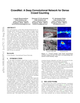 CrowdNet: A Deep Convolutional Network for Dense Crowd Counting