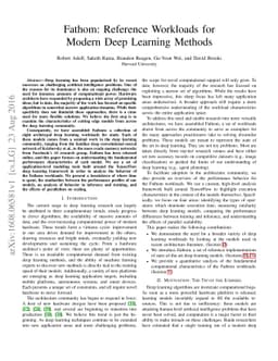 Fathom: Reference Workloads for Modern Deep Learning Methods