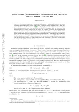 Non-Gaussian quasi-likelihood estimation of SDE driven by locally stable
  Lévy process