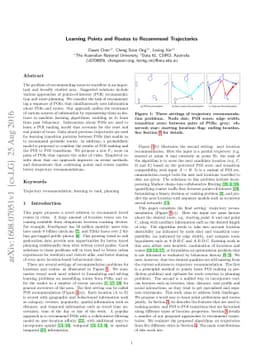 Learning Points and Routes to Recommend Trajectories