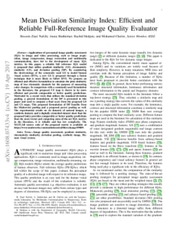 Mean Deviation Similarity Index: Efficient and Reliable Full-Reference
  Image Quality Evaluator