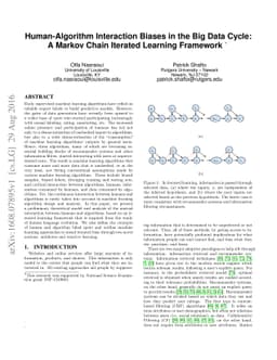 Human-Algorithm Interaction Biases in the Big Data Cycle: A Markov Chain
  Iterated Learning Framework