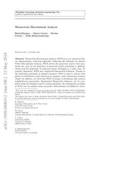 Wasserstein Discriminant Analysis