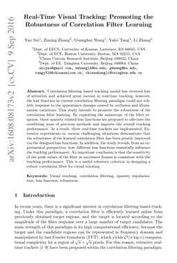 Real-Time Visual Tracking: Promoting the Robustness of Correlation
  Filter Learning