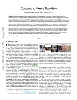 Egocentric Meets Top-view