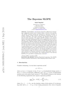 The Bayesian SLOPE