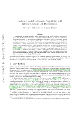 Backward Nested Descriptors Asymptotics with Inference on Stem Cell
  Differentiation