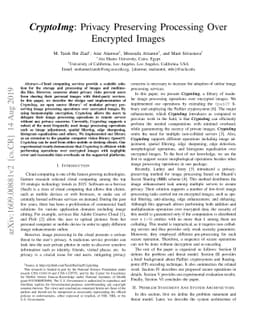 CryptoImg: Privacy Preserving Processing Over Encrypted Images