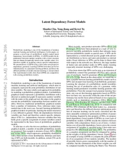 Latent Dependency Forest Models