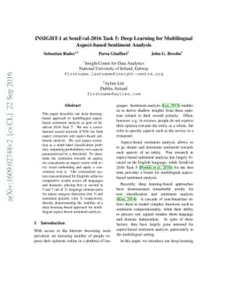 INSIGHT-1 at SemEval-2016 Task 5: Deep Learning for Multilingual
  Aspect-based Sentiment Analysis