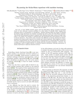 By-passing the Kohn-Sham equations with machine learning