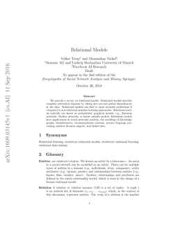 Relational Models