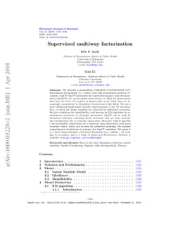 Supervised multiway factorization