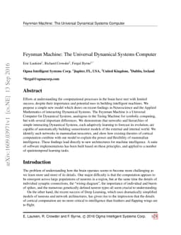 Feynman Machine: The Universal Dynamical Systems Computer