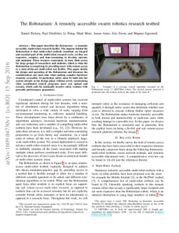 The Robotarium: A remotely accessible swarm robotics research testbed