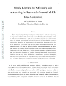 Online Learning for Offloading and Autoscaling in Renewable-Powered
  Mobile Edge Computing