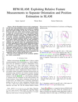 RFM-SLAM: Exploiting Relative Feature Measurements to Separate
  Orientation and Position Estimation in SLAM