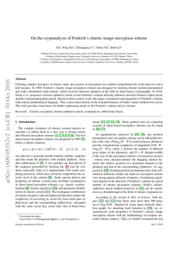 On the cryptanalysis of Fridrich's chaotic image encryption scheme