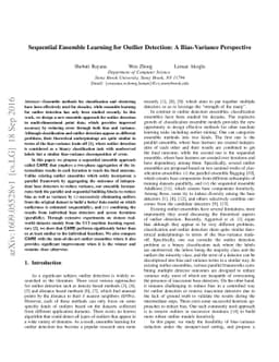 Sequential Ensemble Learning for Outlier Detection: A Bias-Variance
  Perspective
