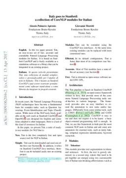 Italy goes to Stanford: a collection of CoreNLP modules for Italian