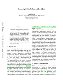Generating Politically-Relevant Event Data