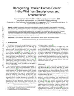 Recognizing Detailed Human Context In-the-Wild from Smartphones and
  Smartwatches