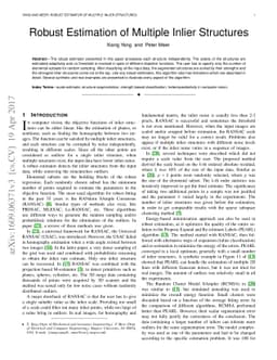 Robust Estimation of Multiple Inlier Structures
