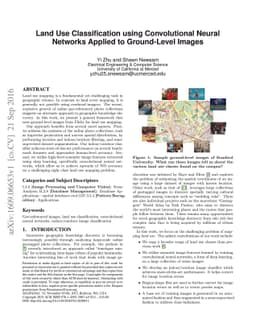 Land Use Classification using Convolutional Neural Networks Applied to
  Ground-Level Images