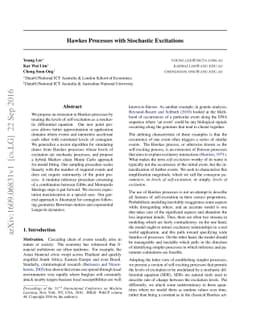 Hawkes Processes with Stochastic Excitations