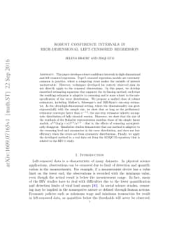 Robust Confidence Intervals in High-Dimensional Left-Censored Regression