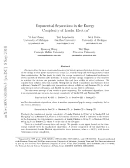 Exponential Separations in the Energy Complexity of Leader Election