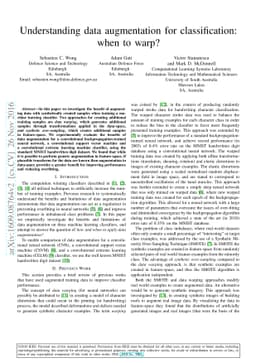 Understanding data augmentation for classification: when to warp?