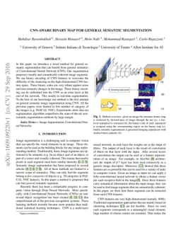 CNN-aware Binary Map for General Semantic Segmentation