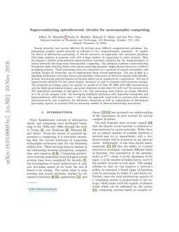 Superconducting optoelectronic circuits for neuromorphic computing