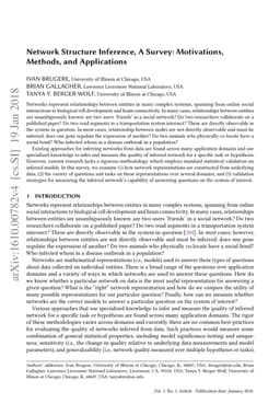 Network Structure Inference, A Survey: Motivations, Methods, and
  Applications