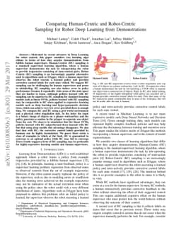 Comparing Human-Centric and Robot-Centric Sampling for Robot Deep
  Learning from Demonstrations
