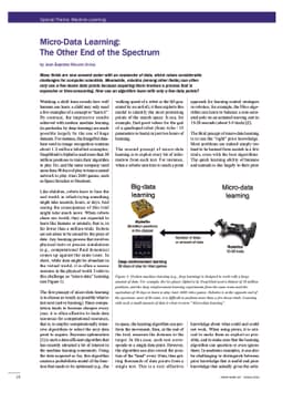Micro-Data Learning: The Other End of the Spectrum