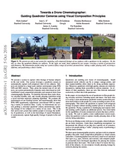 Towards a Drone Cinematographer: Guiding Quadrotor Cameras using Visual
  Composition Principles