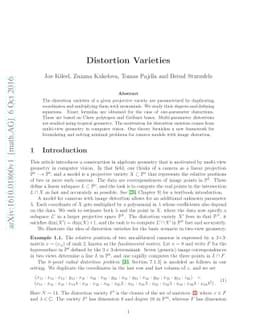 Distortion Varieties