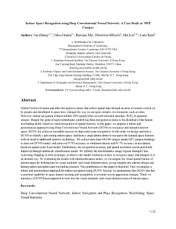 Indoor Space Recognition using Deep Convolutional Neural Network: A Case
  Study at MIT Campus