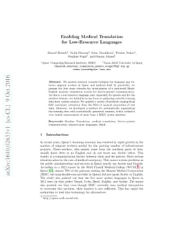 Enabling Medical Translation for Low-Resource Languages