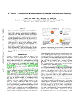 A General Framework for Content-enhanced Network Representation Learning