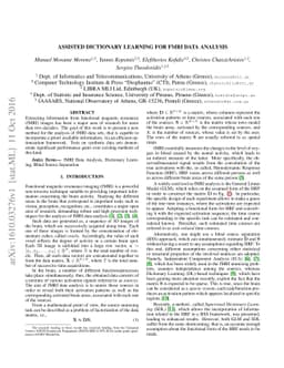 Assisted Dictionary Learning for fMRI Data Analysis