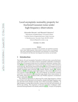 Local asymptotic normality property for fractional Gaussian noise under
  high-frequency observations