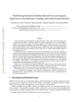 Parallelizing Stochastic Gradient Descent for Least Squares Regression:
  mini-batching, averaging, and model misspecification