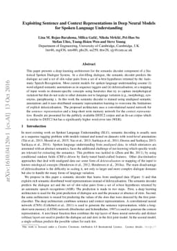 Exploiting Sentence and Context Representations in Deep Neural Models
  for Spoken Language Understanding