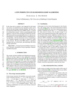 A New Perspective on Randomized Gossip Algorithms
