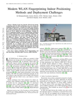 Modern WLAN Fingerprinting Indoor Positioning Methods and Deployment
  Challenges