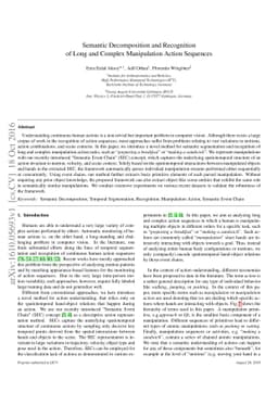 Semantic Decomposition and Recognition of Long and Complex Manipulation
  Action Sequences